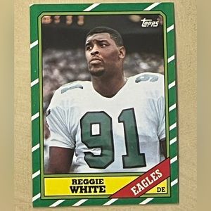 Reggie White (Philadelphia Eagles) 1986 Topps Football Rookie Card #275